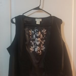 Plus Size 0x Maurices Black Vest